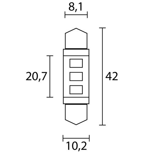 LEDLAMPA 10-30V SPOOL42